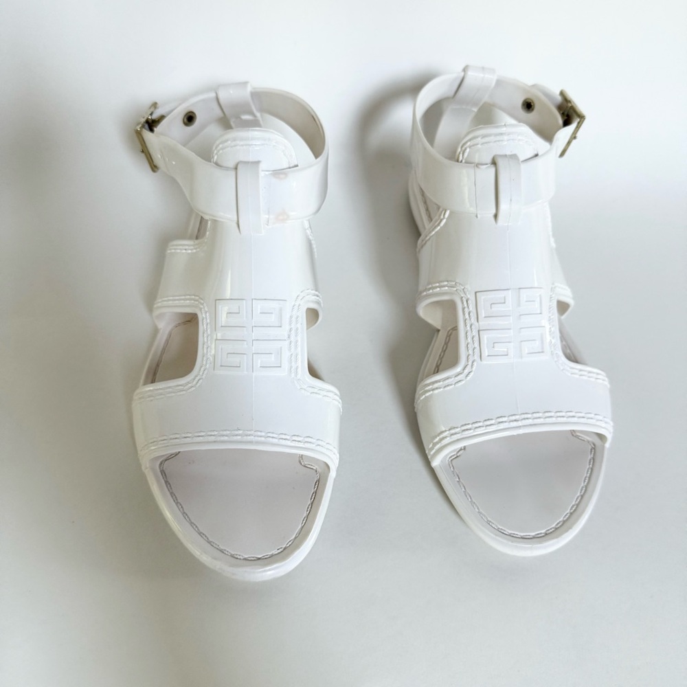 Givenchy White Plastic Sandals